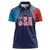 Custom USA Cricket Women Polo Shirt With Flag Style