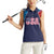 Custom USA Cricket Women Sleeveless Polo Shirt With Flag Style