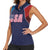 Custom USA Cricket Women Sleeveless Polo Shirt With Flag Style