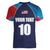 Custom USA Cricket Women V-Neck T-Shirt With Flag Style