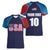 Custom USA Cricket Women V-Neck T-Shirt With Flag Style