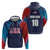 Custom USA Cricket Zip Hoodie With Flag Style