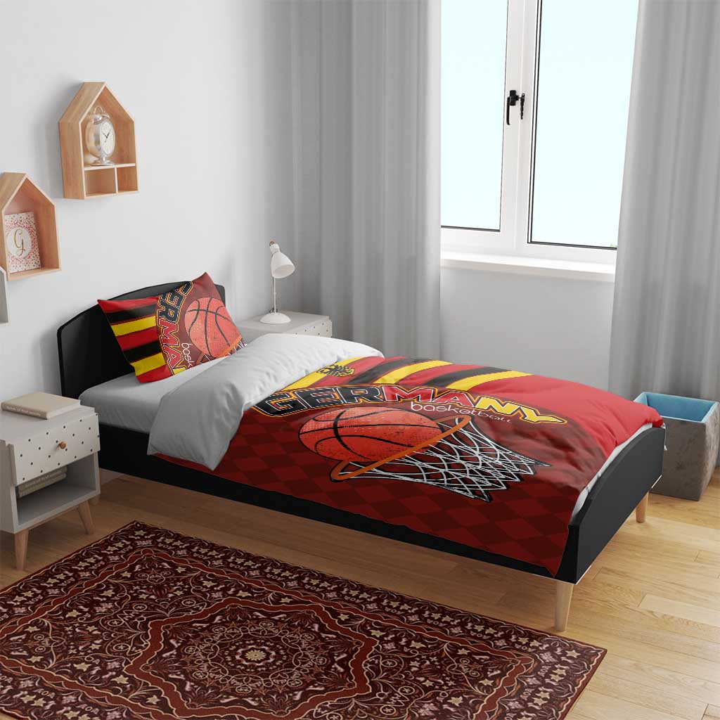 Basketball Fan Jersey Germany Bedding Set Die Mannschaft 2025 - Wonder Print Shop
