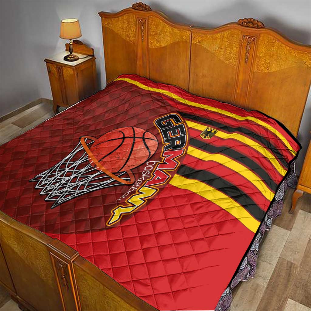 Basketball Fan Jersey Germany Quilt Die Mannschaft 2025 - Wonder Print Shop