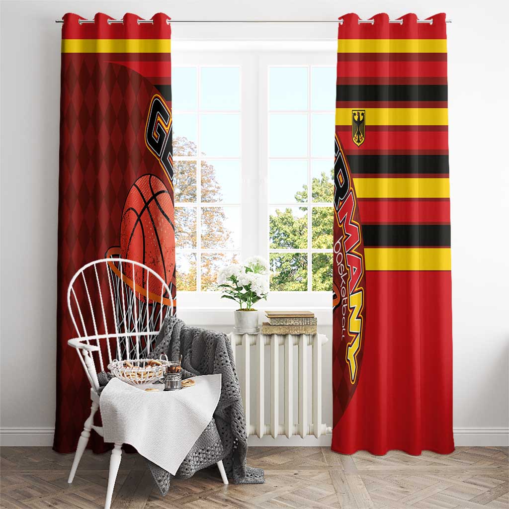 Basketball Fan Jersey Germany Window Curtain Die Mannschaft 2025 - Wonder Print Shop
