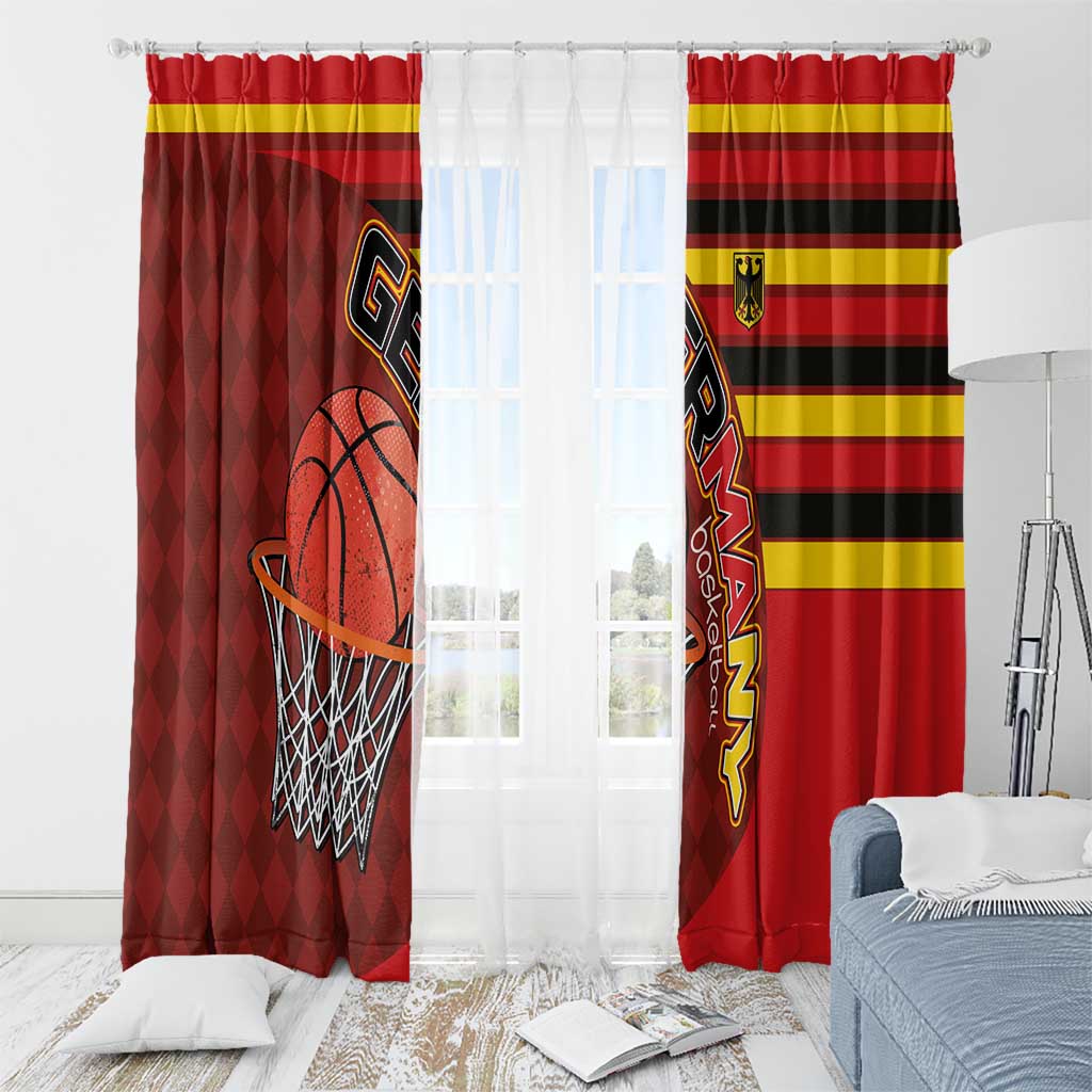 Basketball Fan Jersey Germany Window Curtain Die Mannschaft 2025 - Wonder Print Shop