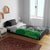 New Zealand And Ireland Rugby Custom Bedding Set Maori Tiki With Shamrock