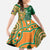 Australia And Ireland Rugby Custom Family Matching Tank Maxi Dress and Hawaiian Shirt Walllabies And Shamrock Together