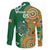 Australia And Ireland Rugby Custom Family Matching Tank Maxi Dress and Hawaiian Shirt Walllabies And Shamrock Together