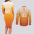 Custom Netherlands 2024 Football Couples Matching Long Sleeve Bodycon Dress and Long Sleeve Button Shirt Go Champions Oranje Lions LT05 - Wonder Print Shop