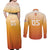 Custom Netherlands 2024 Football Couples Matching Off Shoulder Maxi Dress and Long Sleeve Button Shirt Go Champions Oranje Lions LT05 - Wonder Print Shop