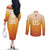 Custom Netherlands 2024 Football Couples Matching Off The Shoulder Long Sleeve Dress and Long Sleeve Button Shirt Go Champions Oranje Lions