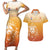 Custom Netherlands 2024 Football Couples Matching Short Sleeve Bodycon Dress and Hawaiian Shirt Go Champions Oranje Lions LT05 - Wonder Print Shop