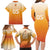 Custom Netherlands 2024 Football Family Matching Long Sleeve Bodycon Dress and Hawaiian Shirt Go Champions Oranje Lions LT05 - Wonder Print Shop