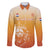 Custom Netherlands 2024 Football Family Matching Long Sleeve Bodycon Dress and Hawaiian Shirt Go Champions Oranje Lions LT05 - Wonder Print Shop