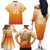 Custom Netherlands 2024 Football Family Matching Off The Shoulder Long Sleeve Dress and Hawaiian Shirt Go Champions Oranje Lions LT05 - Wonder Print Shop