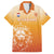 Custom Netherlands 2024 Football Family Matching Off The Shoulder Long Sleeve Dress and Hawaiian Shirt Go Champions Oranje Lions LT05 - Wonder Print Shop