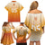 Custom Netherlands 2024 Football Family Matching Off Shoulder Short Dress and Hawaiian Shirt Go Champions Oranje Lions LT05 - Wonder Print Shop