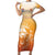 Custom Netherlands 2024 Football Family Matching Short Sleeve Bodycon Dress and Hawaiian Shirt Go Champions Oranje Lions LT05 - Wonder Print Shop