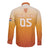 Custom Netherlands 2024 Football Long Sleeve Button Shirt Go Champions Oranje Lions LT05 - Wonder Print Shop