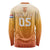 Custom Netherlands 2024 Football Long Sleeve Shirt Go Champions Oranje Lions LT05 - Wonder Print Shop