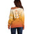 Custom Netherlands 2024 Football Off Shoulder Sweater Go Champions Oranje Lions LT05 - Wonder Print Shop