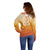 Custom Netherlands 2024 Football Off Shoulder Sweater Go Champions Oranje Lions LT05 - Wonder Print Shop