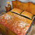 Netherlands 2024 Football Quilt Bed Set Go Champions Oranje Lions