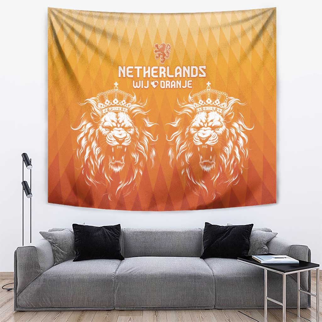 Netherlands 2024 Football Tapestry Go Champions Oranje Lions