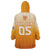 Custom Netherlands 2024 Football Wearable Blanket Hoodie Go Champions Oranje Lions