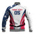 Custom USA Rugby 2024 Baseball Jacket Eagles Reigns Supreme White Version LT05 - Wonder Print Shop