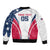 Custom USA Rugby 2024 Bomber Jacket Eagles Reigns Supreme White Version LT05 - Wonder Print Shop