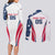 Custom USA Rugby 2024 Couples Matching Long Sleeve Bodycon Dress and Long Sleeve Button Shirt Eagles Reigns Supreme White Version LT05 - Wonder Print Shop