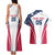 Custom USA Rugby 2024 Couples Matching Tank Maxi Dress and Hawaiian Shirt Eagles Reigns Supreme White Version LT05 - Wonder Print Shop