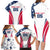 Custom USA Rugby 2024 Family Matching Long Sleeve Bodycon Dress and Hawaiian Shirt Eagles Reigns Supreme White Version LT05 - Wonder Print Shop