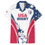 Custom USA Rugby 2024 Family Matching Long Sleeve Bodycon Dress and Hawaiian Shirt Eagles Reigns Supreme White Version LT05 - Wonder Print Shop