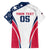 Custom USA Rugby 2024 Family Matching Long Sleeve Bodycon Dress and Hawaiian Shirt Eagles Reigns Supreme White Version LT05 - Wonder Print Shop