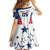 Custom USA Rugby 2024 Family Matching Off Shoulder Short Dress and Hawaiian Shirt Eagles Reigns Supreme White Version LT05 - Wonder Print Shop