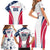 Custom USA Rugby 2024 Family Matching Short Sleeve Bodycon Dress and Hawaiian Shirt Eagles Reigns Supreme White Version LT05 - Wonder Print Shop