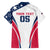 Custom USA Rugby 2024 Family Matching Short Sleeve Bodycon Dress and Hawaiian Shirt Eagles Reigns Supreme White Version LT05 - Wonder Print Shop