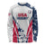 Custom USA Rugby 2024 Long Sleeve Shirt Eagles Reigns Supreme White Version LT05 - Wonder Print Shop