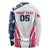 Custom USA Rugby 2024 Long Sleeve Shirt Eagles Reigns Supreme White Version LT05 - Wonder Print Shop