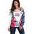 Custom USA Rugby 2024 Off Shoulder Sweater Eagles Reigns Supreme White Version LT05 - Wonder Print Shop