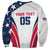 Custom USA Rugby 2024 Sweatshirt Eagles Reigns Supreme White Version