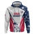 Custom USA Rugby 2024 Zip Hoodie Eagles Reigns Supreme White Version