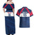 Custom USA Rugby 2024 Couples Matching Off Shoulder Maxi Dress and Hawaiian Shirt Eagles Reigns Supreme Blue Version LT05 - Wonder Print Shop