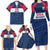 Custom USA Rugby 2024 Family Matching Long Sleeve Bodycon Dress and Hawaiian Shirt Eagles Reigns Supreme Blue Version LT05 - Wonder Print Shop