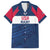 Custom USA Rugby 2024 Family Matching Long Sleeve Bodycon Dress and Hawaiian Shirt Eagles Reigns Supreme Blue Version LT05 - Wonder Print Shop