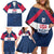 Custom USA Rugby 2024 Family Matching Off Shoulder Short Dress and Hawaiian Shirt Eagles Reigns Supreme Blue Version LT05 - Wonder Print Shop