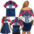 Custom USA Rugby 2024 Family Matching Off Shoulder Short Dress and Hawaiian Shirt Eagles Reigns Supreme Blue Version LT05 - Wonder Print Shop